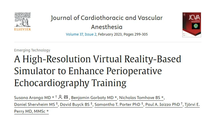 Journal image for high-resolution virtual reality-based echocardiography simulator paper